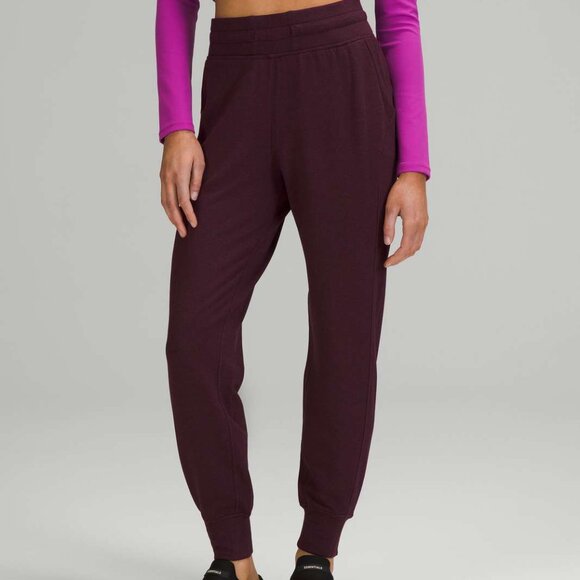EUC Lululemon Ready To Fleece High Rise Jogger, Sz 6, Heathered Cassis - Picture 3 of 9